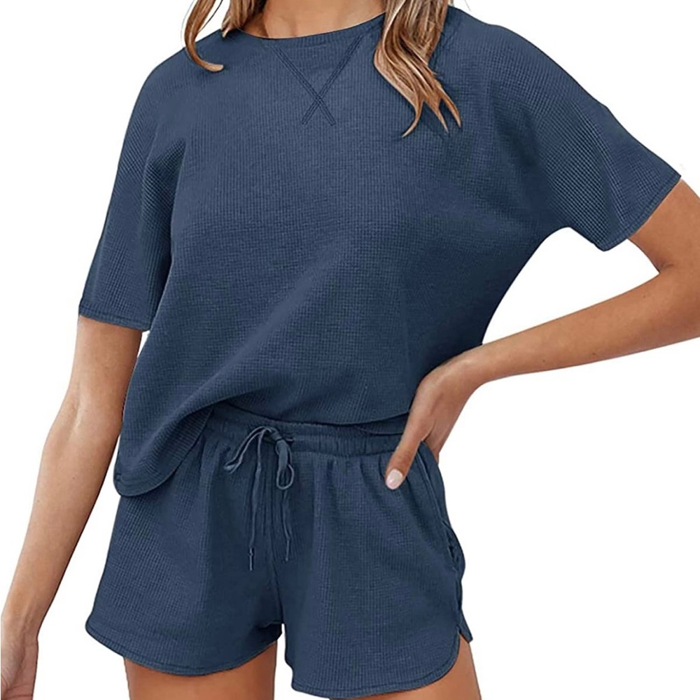 ZESICA Women's Waffle Knit Pajama Set NWT